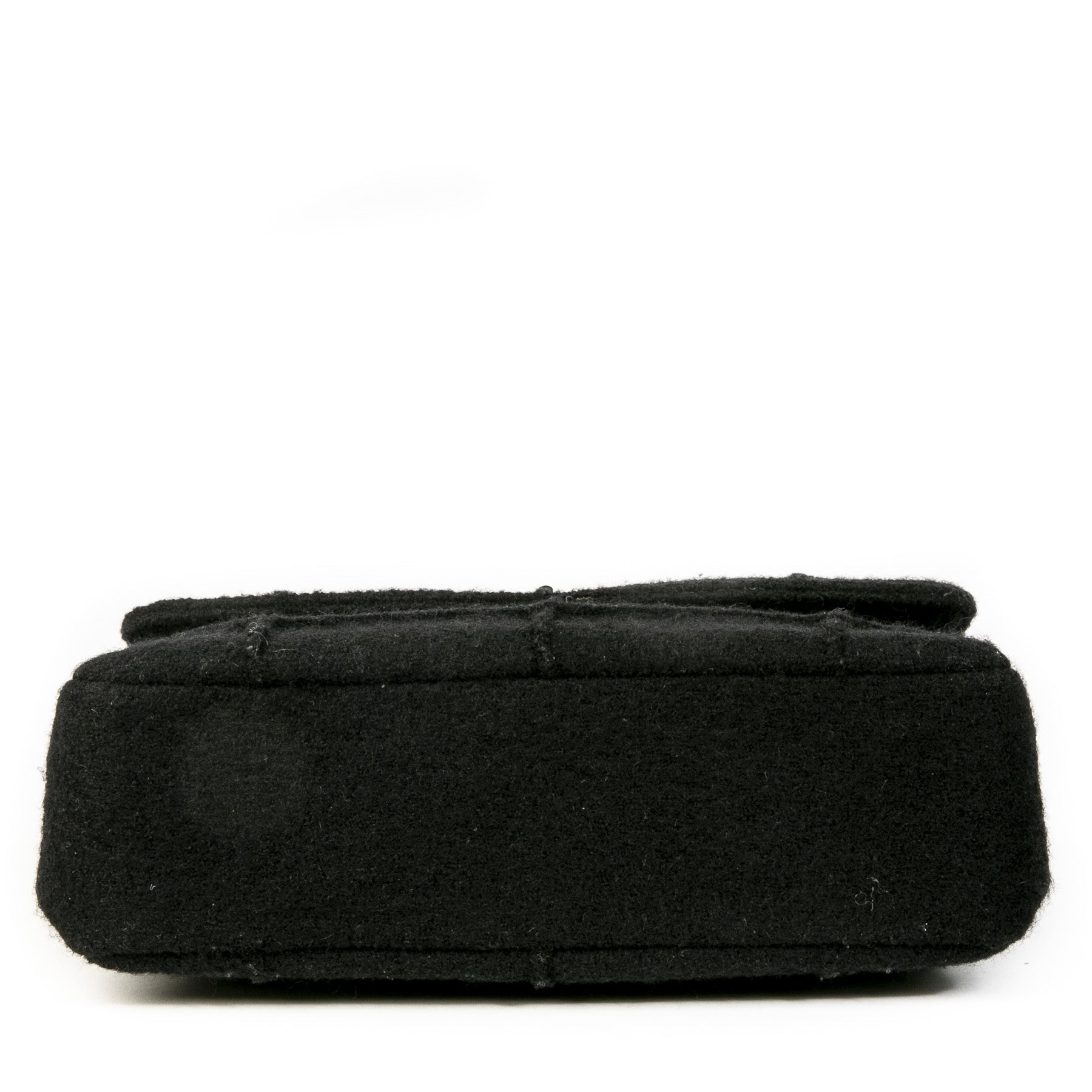 Authentieke Tweedehands Chanel 2.55 Reissue Black Wool Jumbo Flap Bag juiste prijs veilig online shoppen luxe merken webshop winkelen Antwerpen België mode fashion