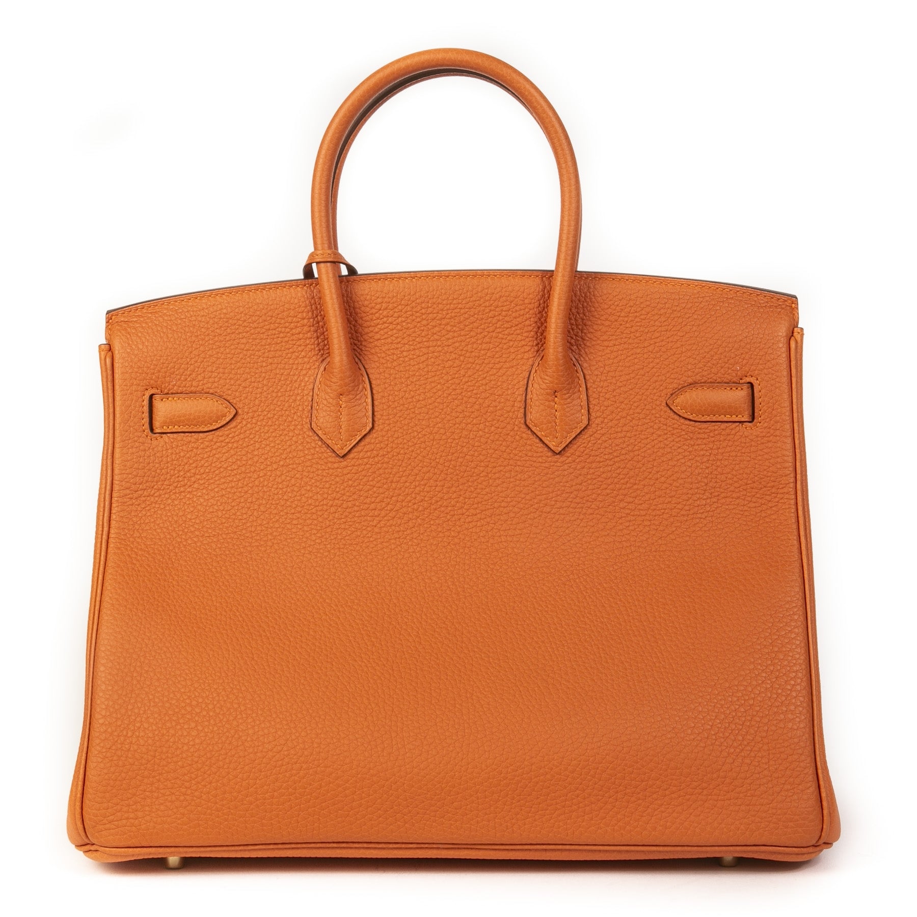 Hermès Birkin 35 Orange Togo GHW designer vintage online available at Labellov