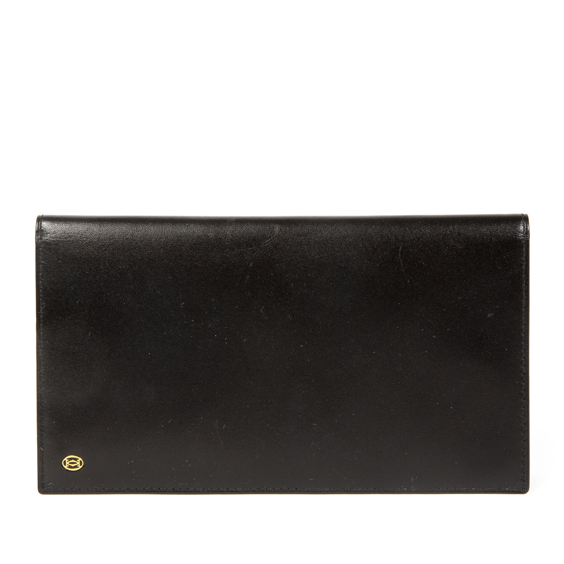 Cartier Black Leather Large Card Holder Wallet