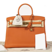 Koop snel en makkelijk Hermès Birkin 35 Orange Togo GHW