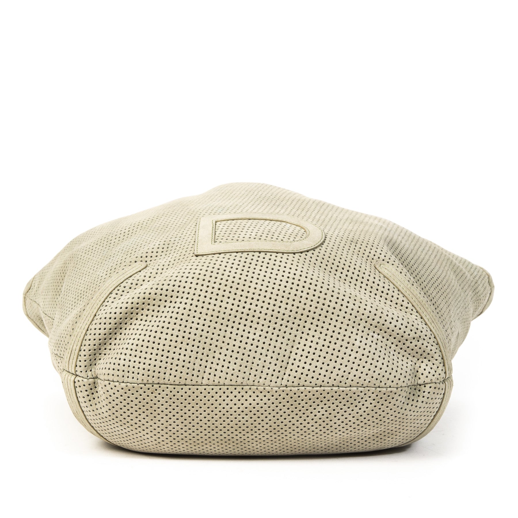 Delvaux Louise Perforated Suede Cabas