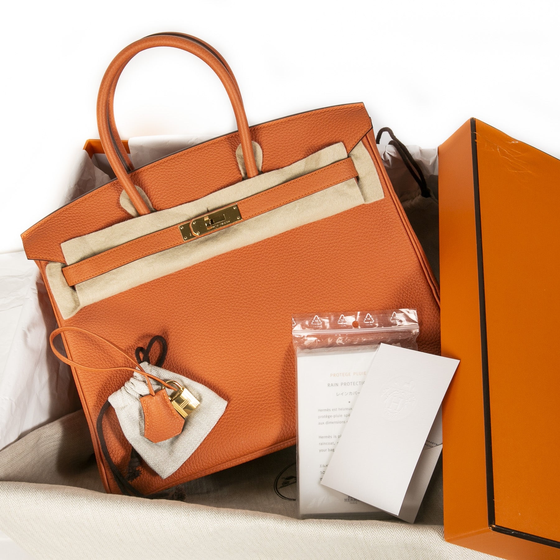 Hermès Birkin 35 Orange Togo GHW
