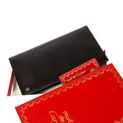 Cartier Black Leather Large Card Holder Wallet