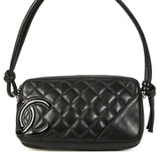 Authentic second-hand vintage Chanel Black Cambon Ligne Pochette buy online webshop LabelLOV