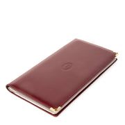Cartier Burgundy Leather Large Business Card Holder