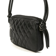 Authentieke tweedehands vintage Chanel Black Cambon Ligne Pochette koop online webshop LabelLOV