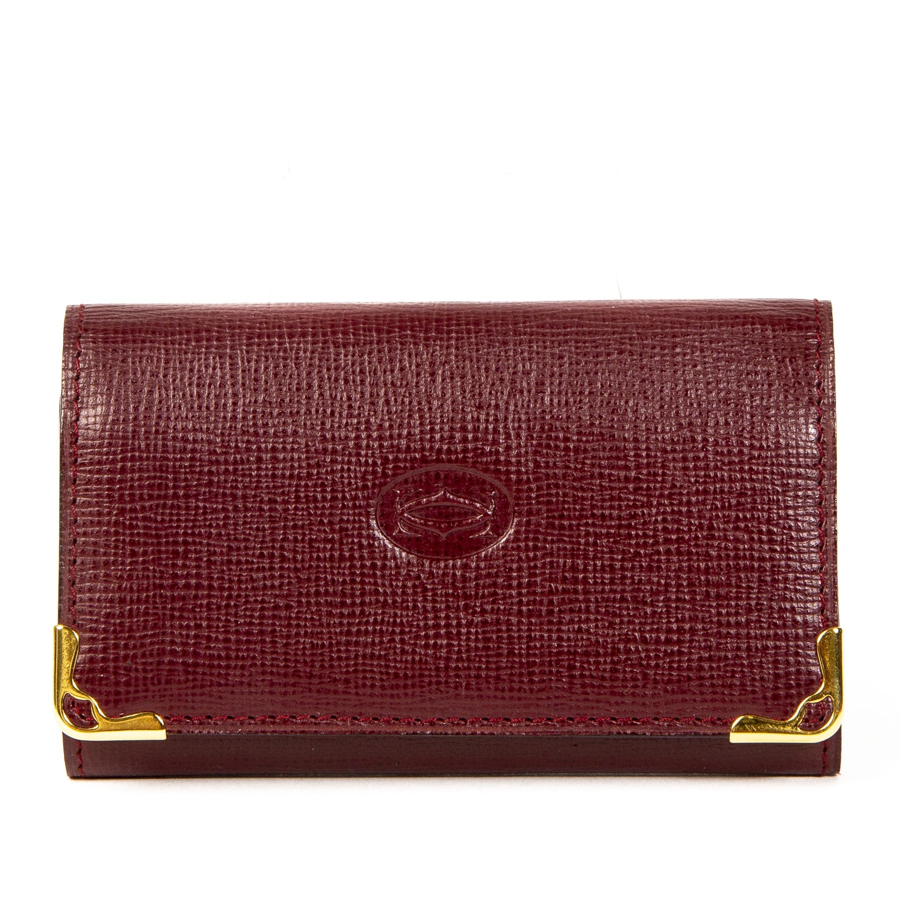 Cartier Burgundy Leather Key Holder