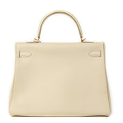 Hermès Kelly 35 Retourne Togo Craie GHW pour le meilleur prix chez Labellov à Anvers Belgique