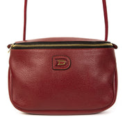 Delvaux Red Leather Crossbody Belt Bag