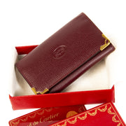 Cartier Burgundy Leather Key Holder
