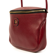 Delvaux Red Leather Crossbody Belt Bag