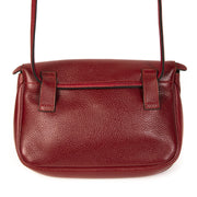 Delvaux Red Leather Crossbody Belt Bag