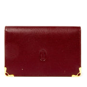 Cartier Burgundy Leather Small Card Holder