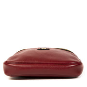Delvaux Red Leather Crossbody Belt Bag