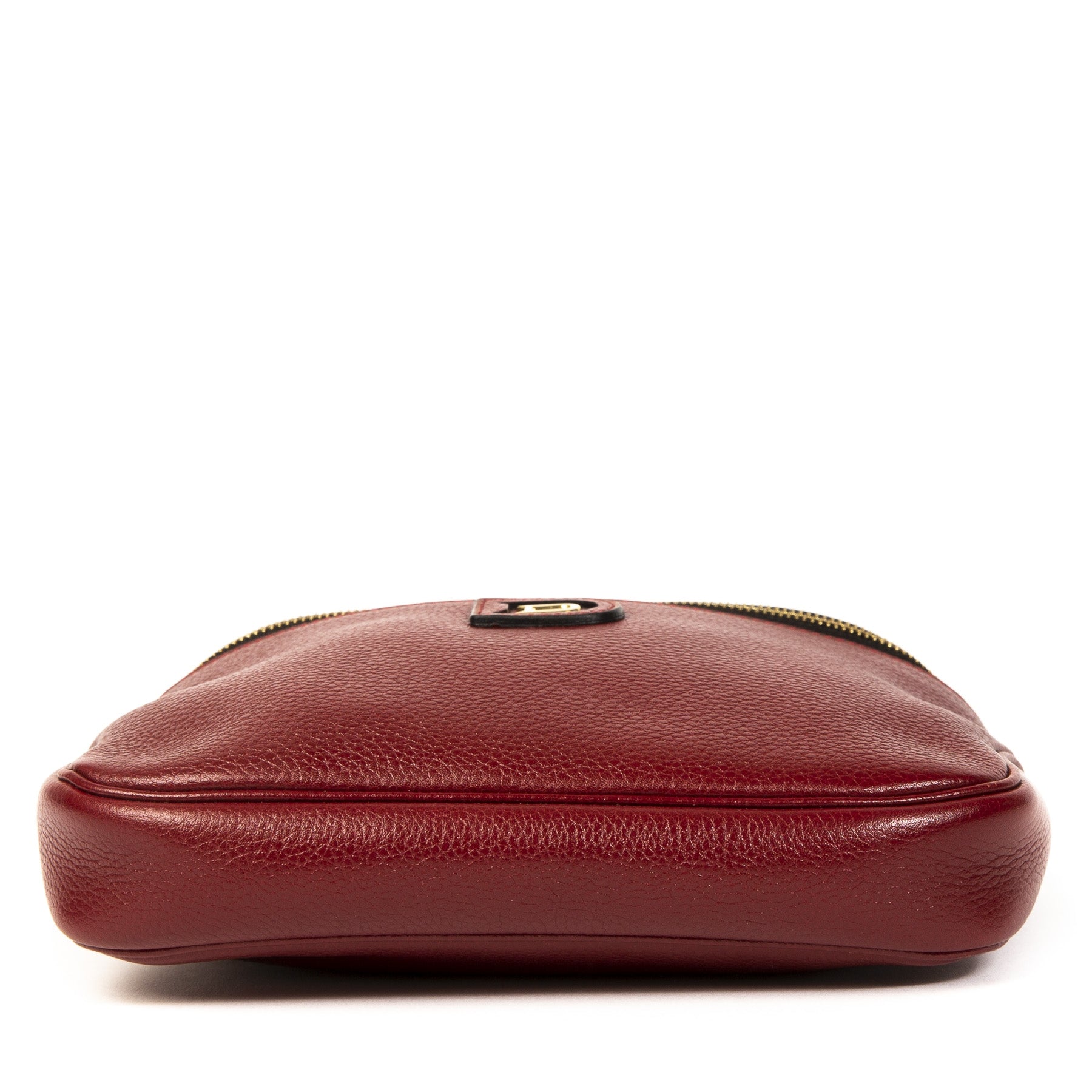 Delvaux Red Leather Crossbody Belt Bag