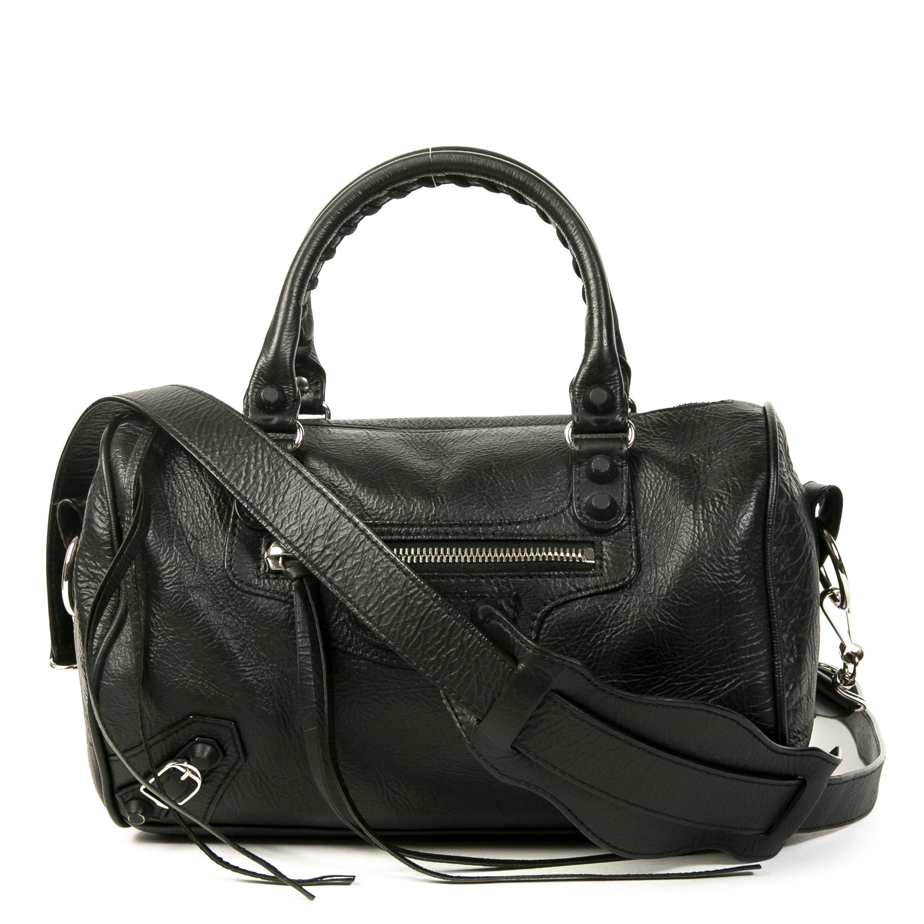 Authentic second-hand vintage Balenciaga Black Mini Twiggy Bag buy online webshop LabelLOV