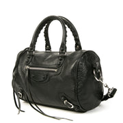 Authentieke tweedehands vintage Balenciaga Black Mini Twiggy Bag koop online webshop LabelLOV