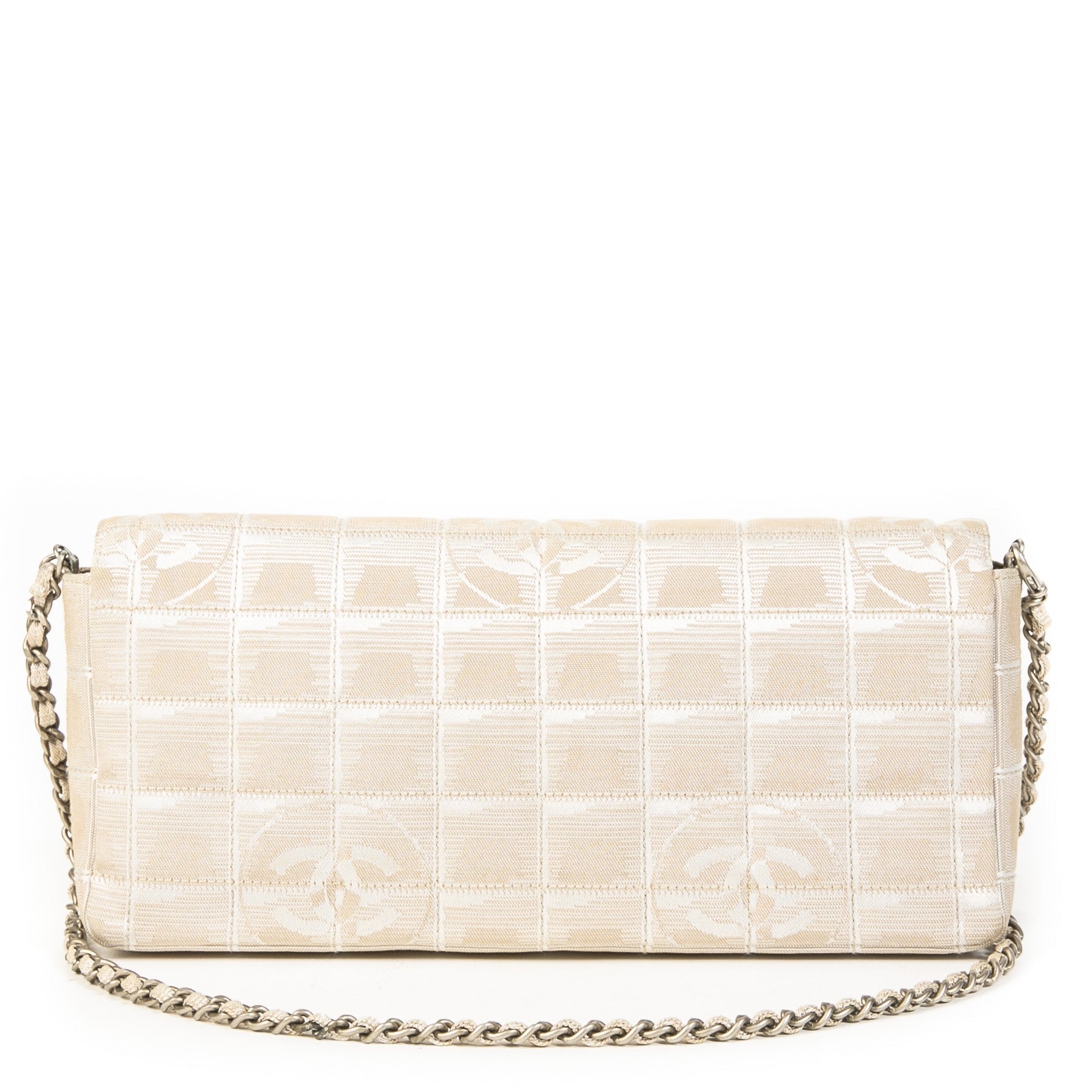 Authentique seconde main vintage Chanel East West Chocolate Bar Bag achète en ligne webshop labelLOV