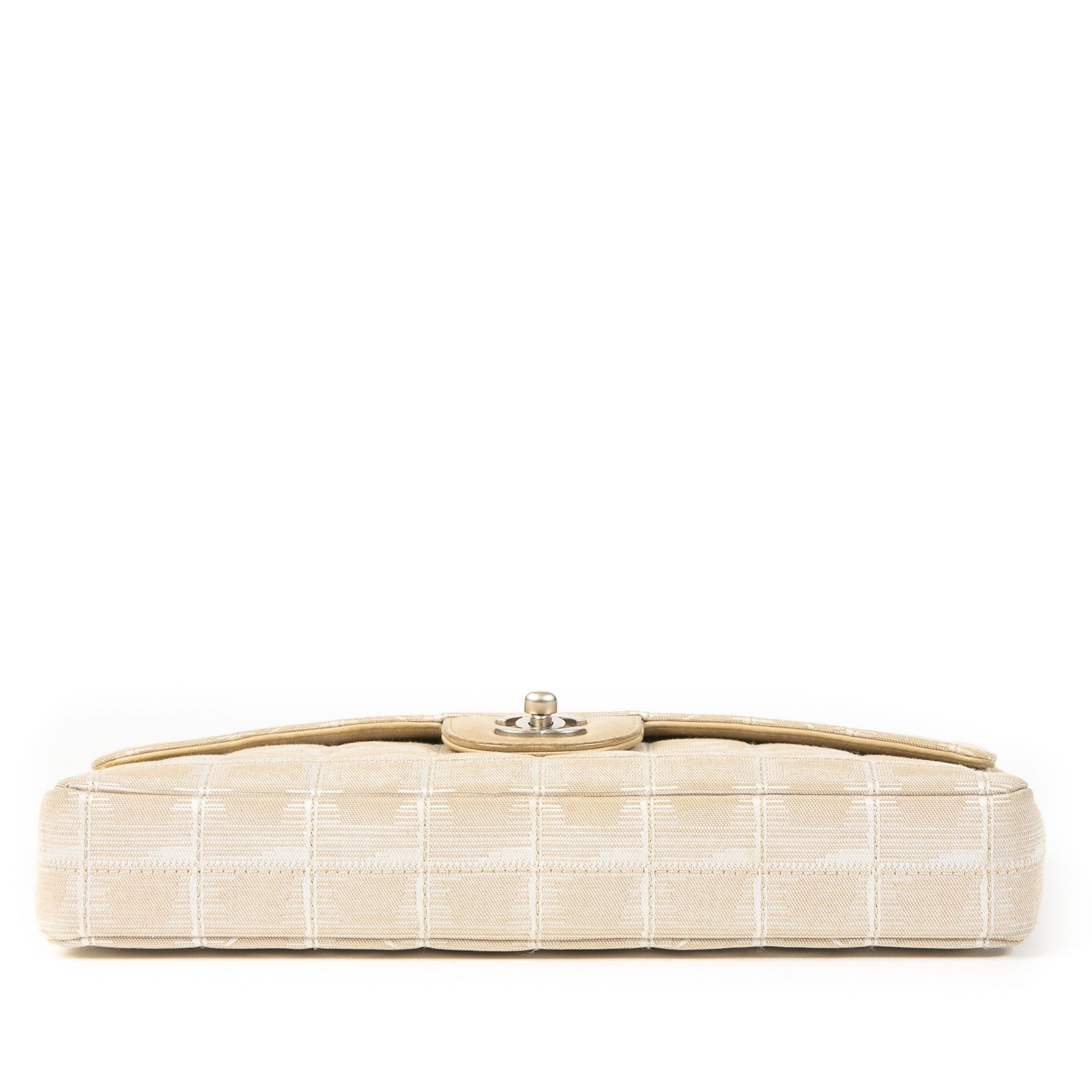 Authentic second-hand vintage Chanel East West Chocolate Bar Bag at online webshop LabelLOV