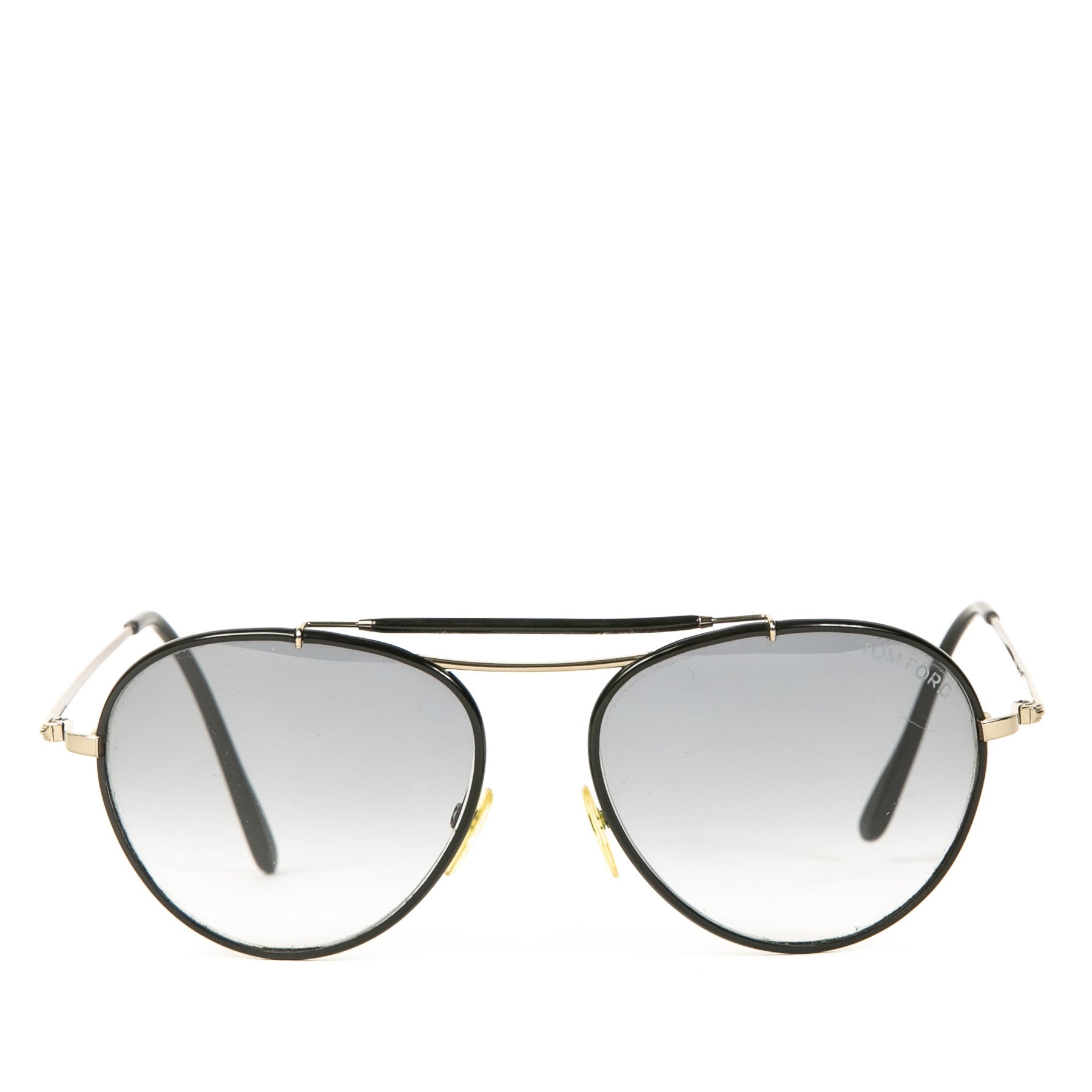 Authentieke Tweedehands Tom Ford Black Aviator Sunglasses juiste prijs online shoppen luxe merken webshop winkelen Antwerpen België mode fashion