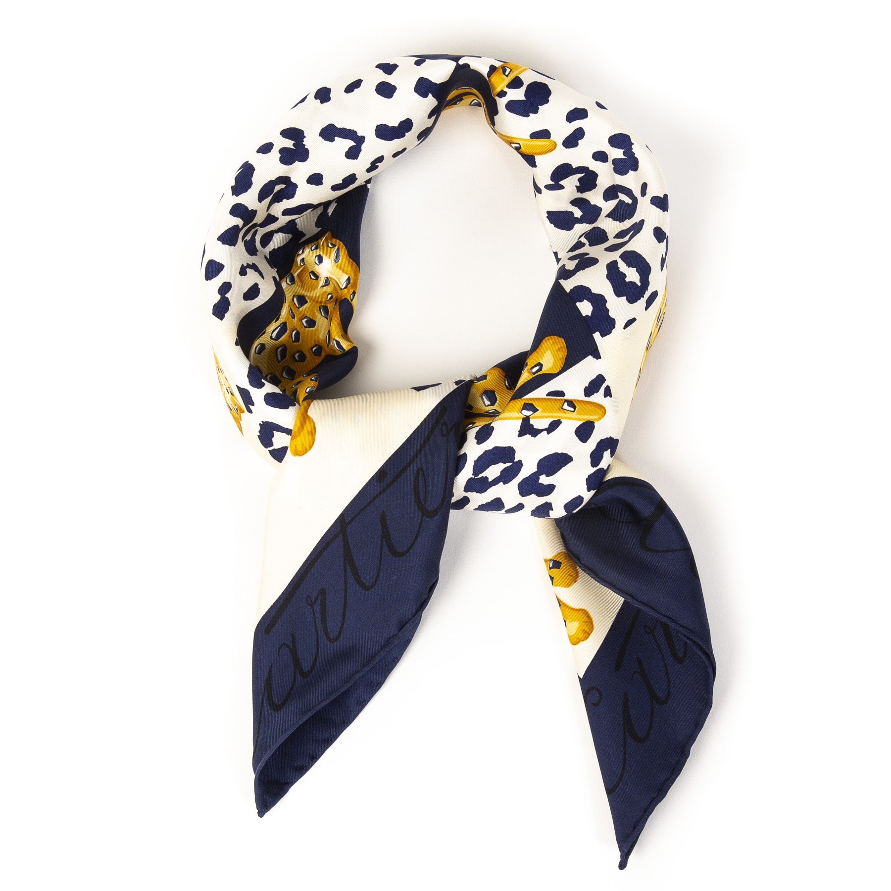 Cartier Blue Panthère Scarf
