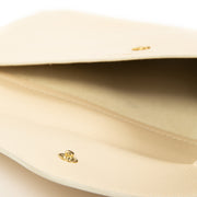 Authentieke Tweedehands Delvaux Ivory Ennvelope Clutch juiste prijs veilig online shoppen luxe merken webshop winkelen Antwerpen België