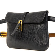 Authentieke Tweedehands Delvaux Blue Belt Bag juiste prijs veilig online shoppen luxe merken webshop winkelen Antwerpen België mode
