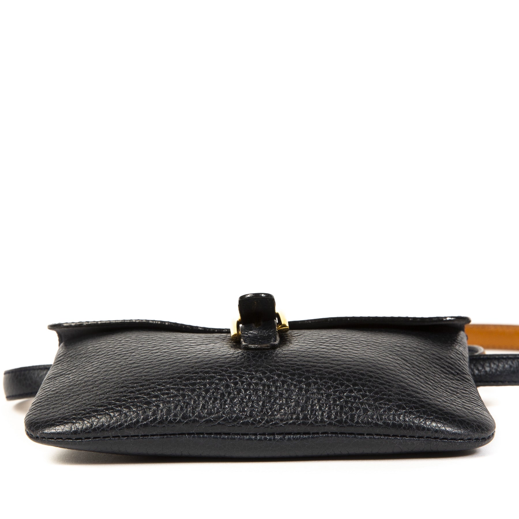 Authentieke Tweedehands Delvaux Blue Belt Bag juiste prijs veilig online shoppen luxe merken webshop winkelen Antwerpen België mode