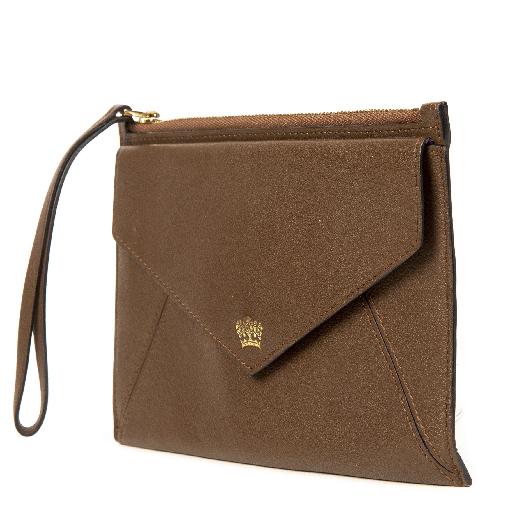 We buy and sell your authentic Delvaux Brown Pouch