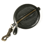 Authentieke Tweedehands Balenciaga Black Leather Keychain Pouch juiste prijs veilig online shoppen luxe merken webshop winkelen Antwerpen België mode fashion