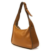 Authentic second-hand vintage Delvaux Camel Pensée Shoulder Bag buy online webshop LabelLOV