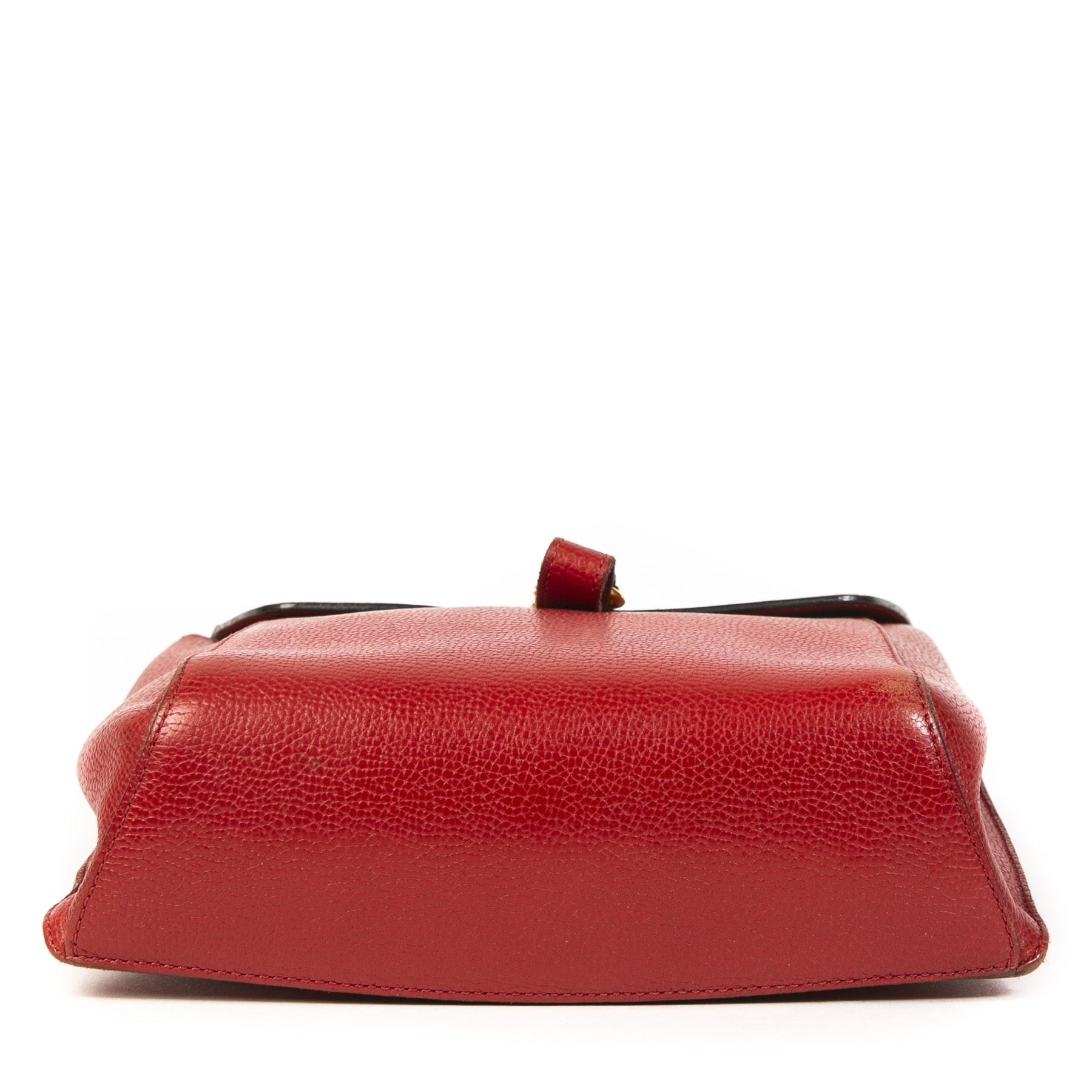 Authentic second-hand vintage Delvaux Rubis Red Crossbody Bag buy online webshop LabelLOV