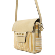 Delvaux Beige Toile de Cuir Crossbody Bag