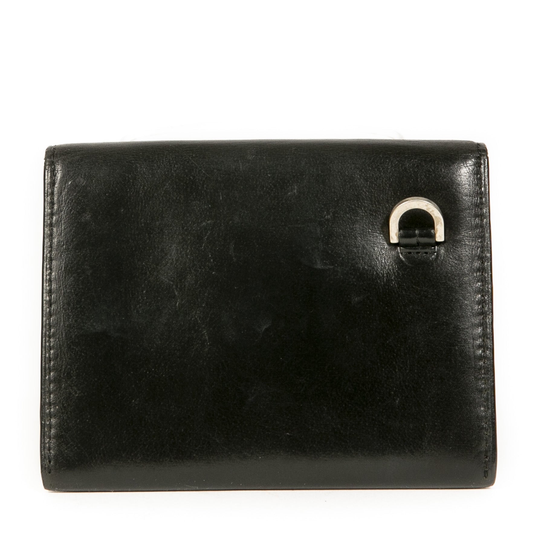 Authentieke Tweedehands Delvaux Black Wallet juiste prijs veilig online shoppen luxe merken webshop winkelen Antwerpen België mode fashion