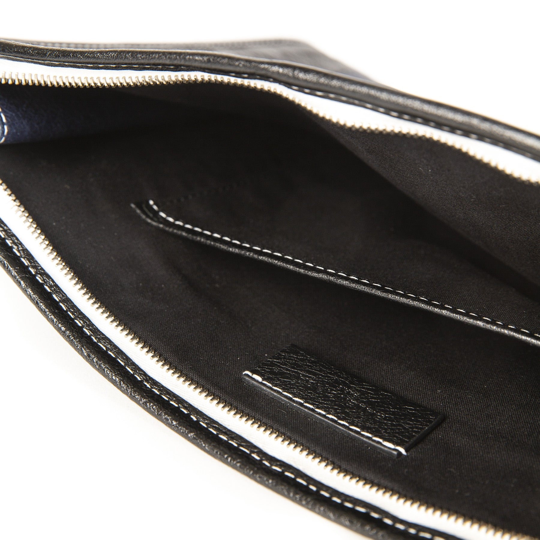 Balenciaga Striped Leather Portfolio Clutch