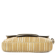 Delvaux Beige Toile de Cuir Crossbody Bag