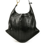 Authentic second-hand vintage Delvaux Toile De Cuir Satan Shoulder Bag buy online webshop LabelLOV
