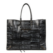 Balenciaga Black Papier A4 Python