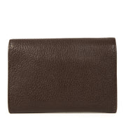 Authentieke Tweedehands Delvaux Brown Leather Wallet juiste prijs veilig online shoppen luxe merken webshop mode fashion winkelen Antwerpen België