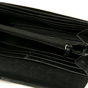 Authentieke Tweedehands Gucci Black Patent Leather GG Wallet juiste prijs veilig online shoppen luxe merken webshop winkelen Antwerpen België