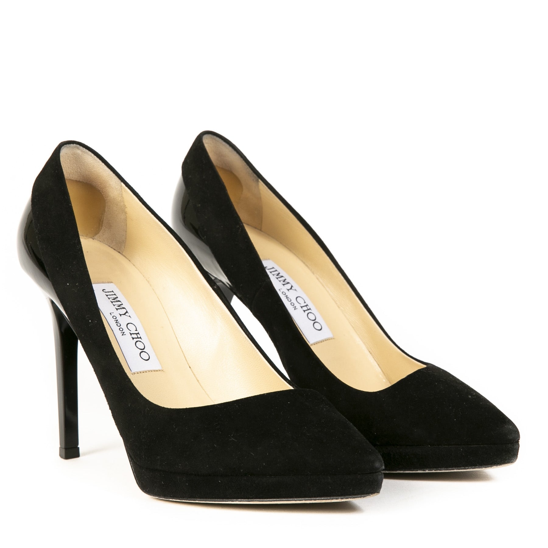Jimmy Choo Black Suede Pumps - Size 36,5