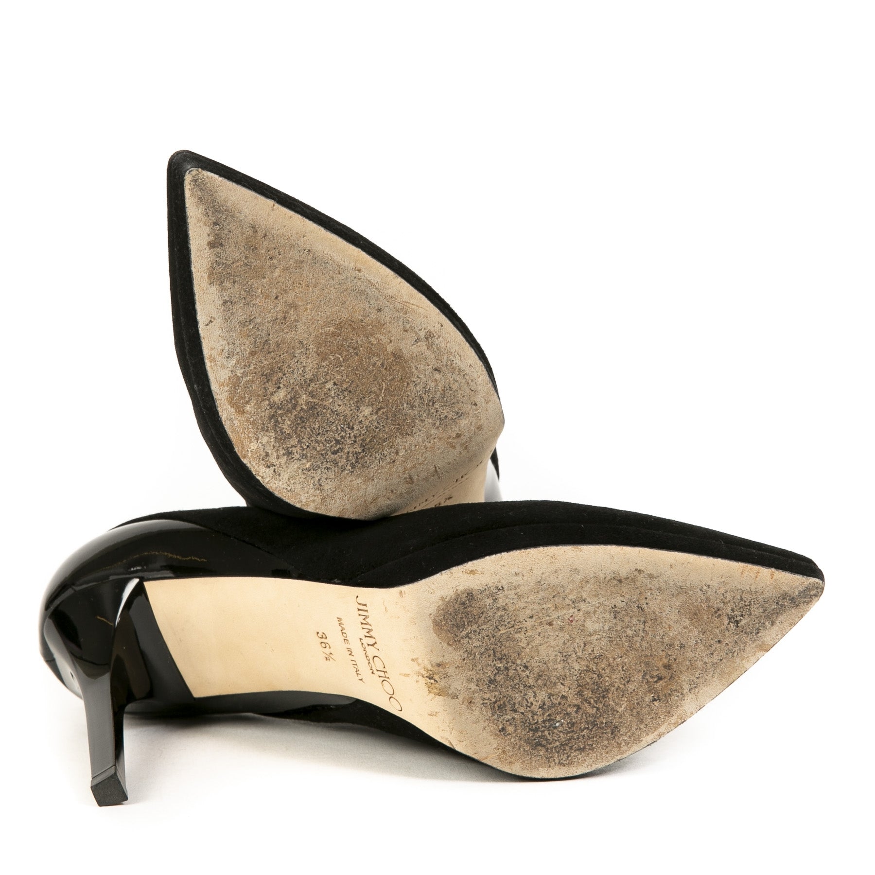 Jimmy Choo Black Suede Pumps - Size 36,5