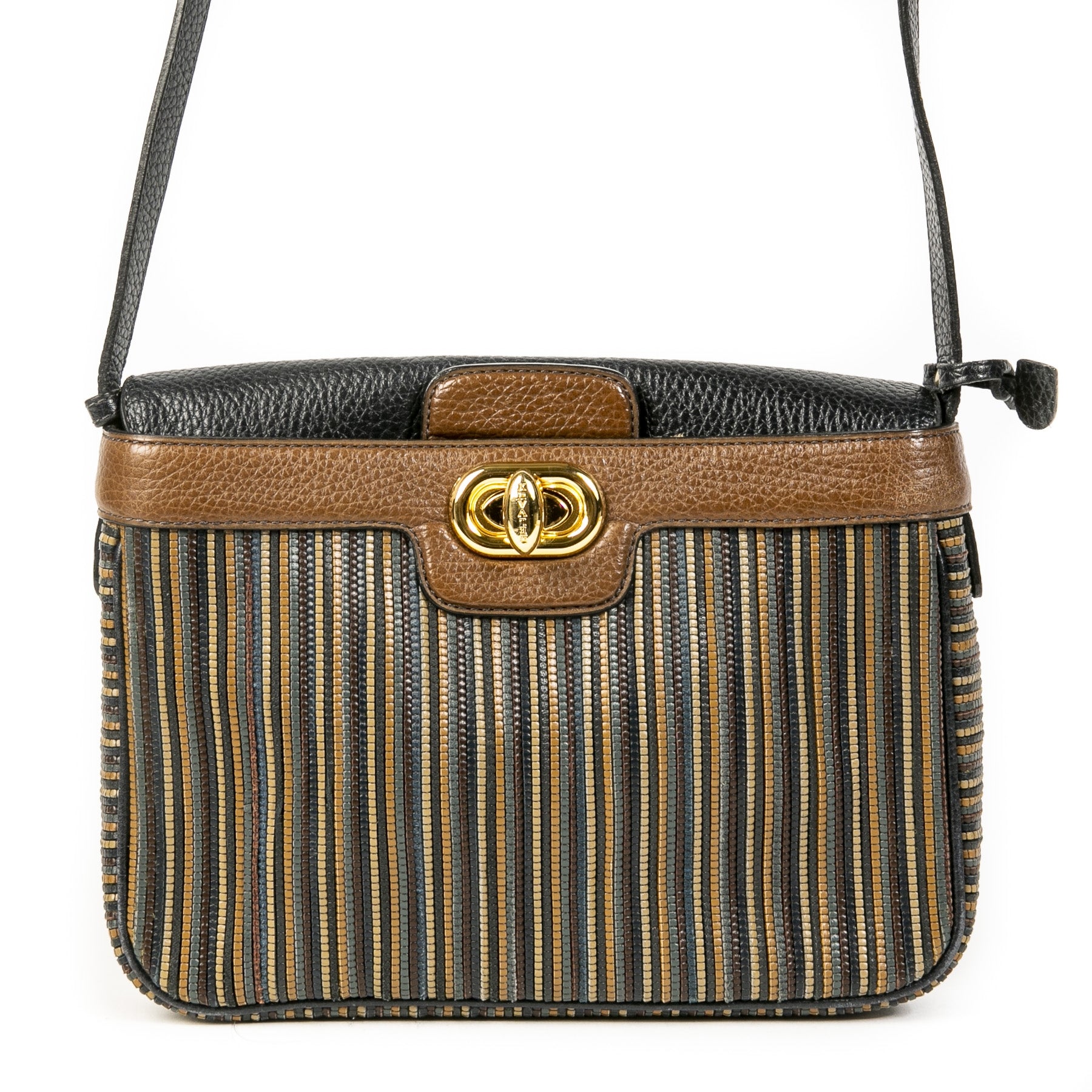 Delvaux Toile de Cuir Brown and Blue Bag for the best price