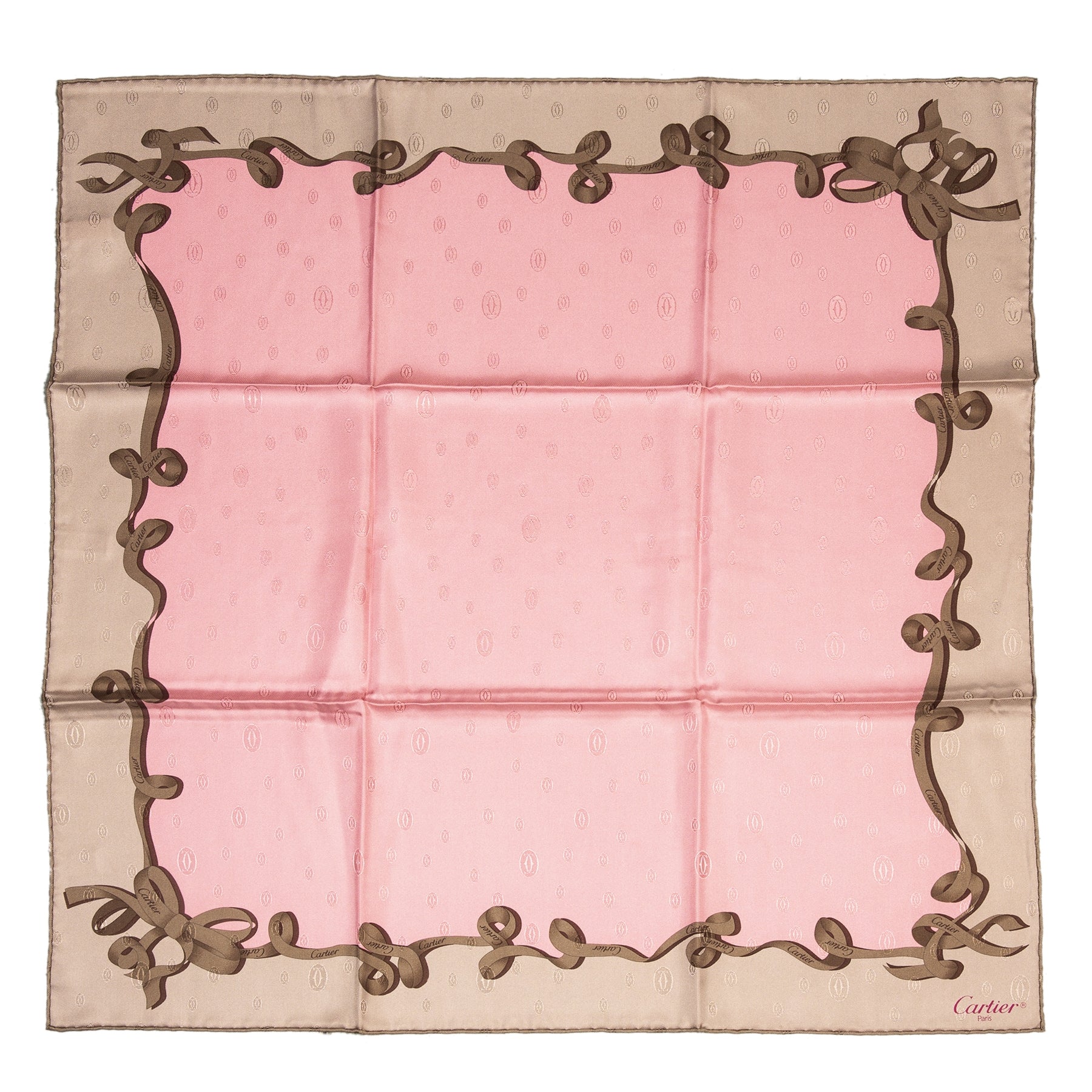 Authentique seconde main vintage Cartier Scarf Monogram Print achète en ligne webshop LabelLOV