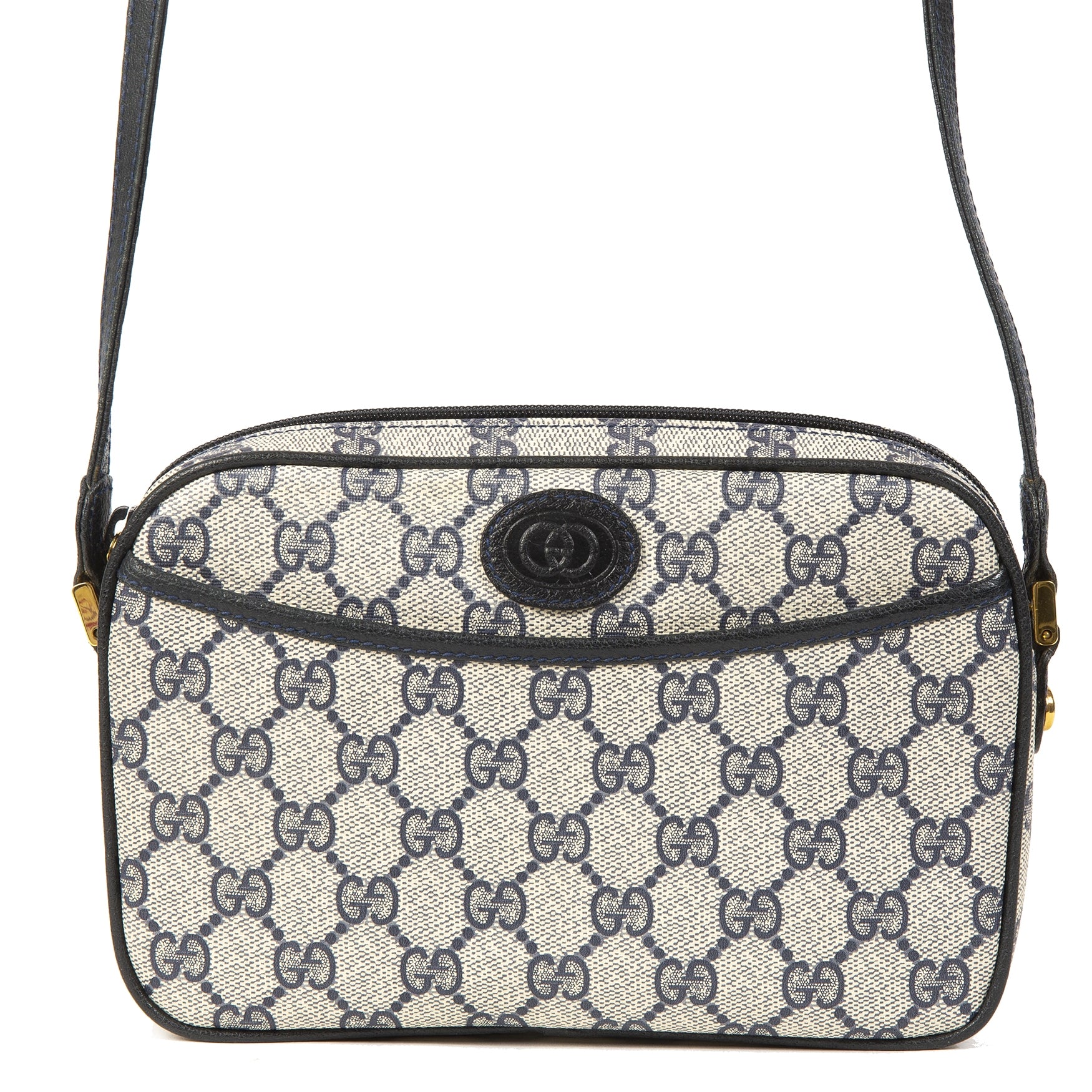 Gucci Blue Monogram Crossbody Bag