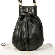 Authentic second-hand vintage Delvaux Toile De Cuir Long Bucket Bag buy online webshop LabelLOV