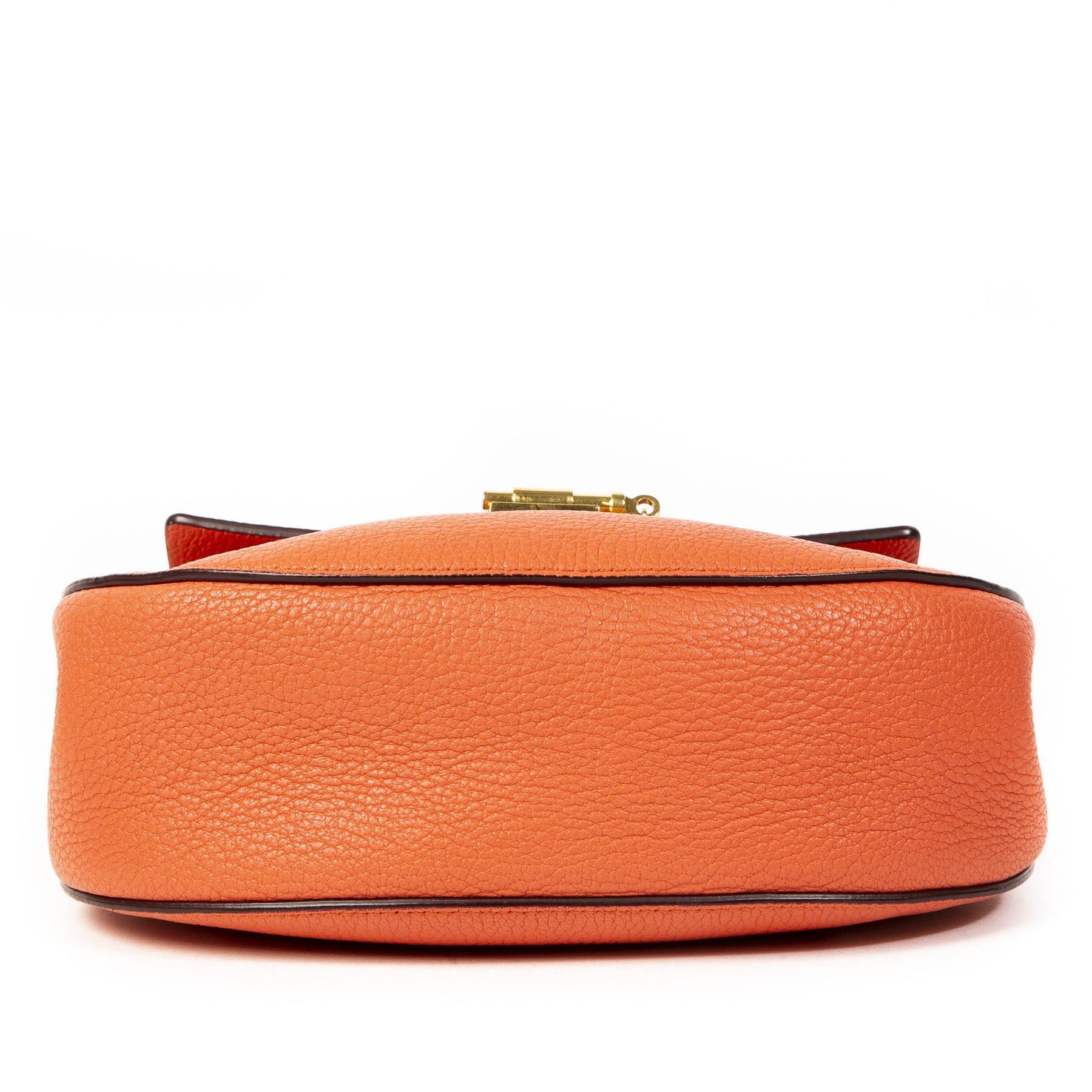Authentieke tweedehands Chloé Drew Orange Shoulder Bag juiste prijs veilig online winkelen LabelLOV webshop luxe merken winkelen Antwerpen België mode fashion