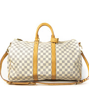 Authentique seconde main vintage Louis Vuitton Keepall Bandoulière Damier Azur 45