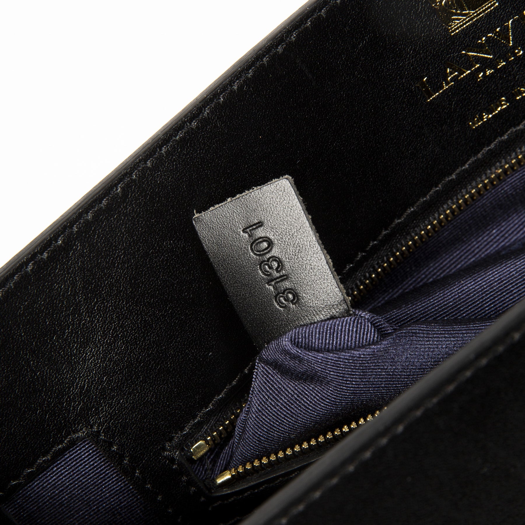 Koop authentieke tweedehands Lanvin Blue New Partition Leather Shoulder Bag juiste prijs veilig online winkelen LabelLOV webshop luxe merken winkelen Antwerpen België mode fashion