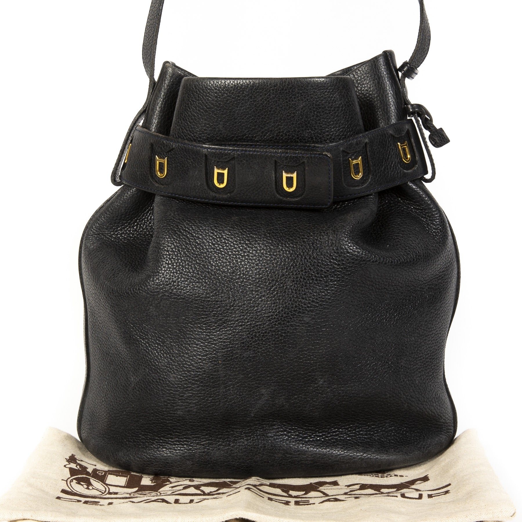 acheter Delvaux Calicot Bucket Bag Navy Blue enligne pour le meilleur prix